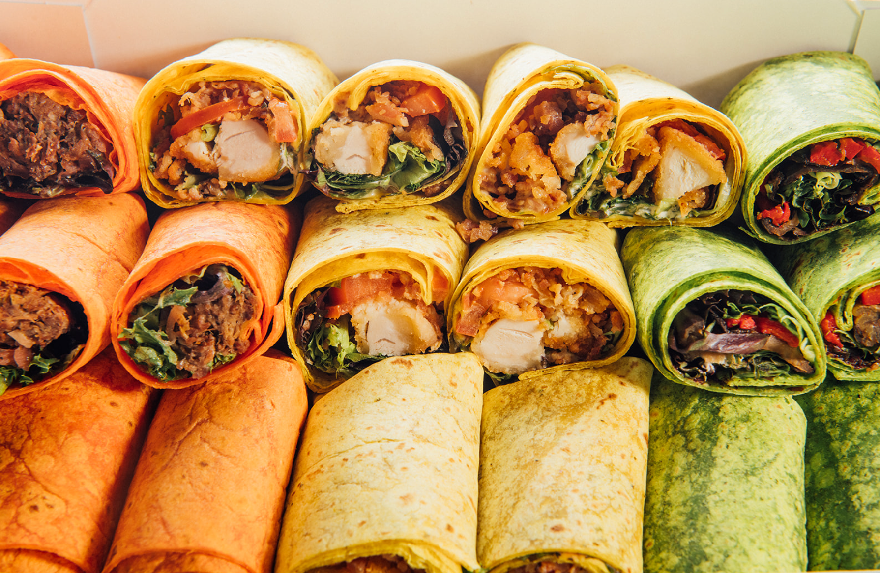 Plateau de wraps variés