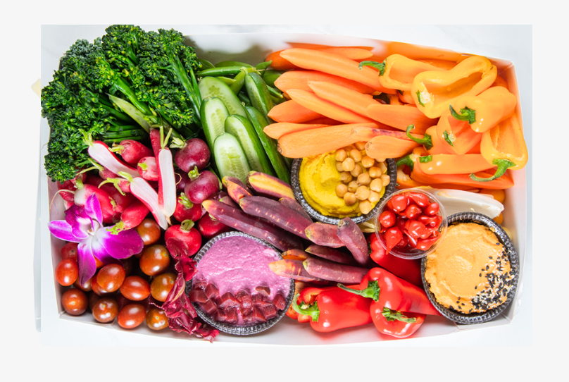 Plateau de crudités et trempettes