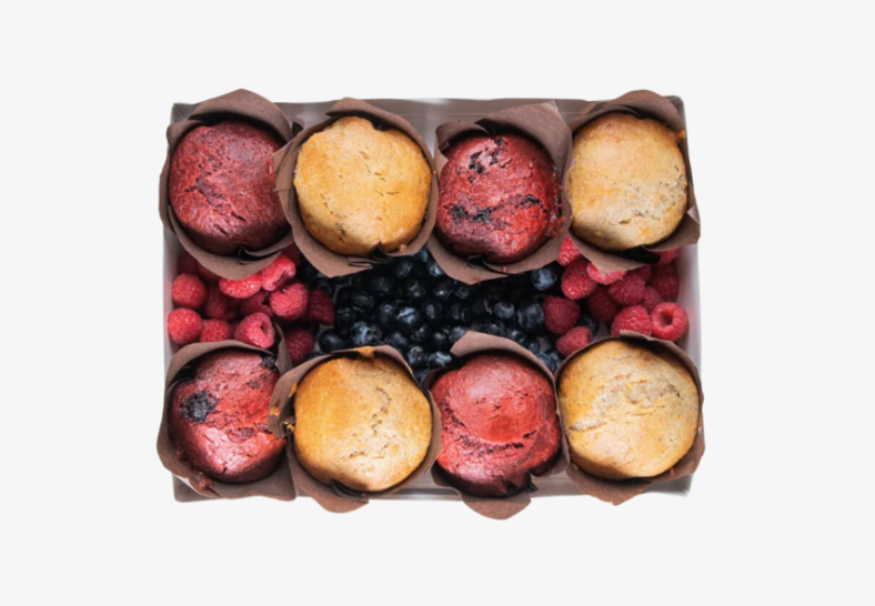 Mixed muffins platter