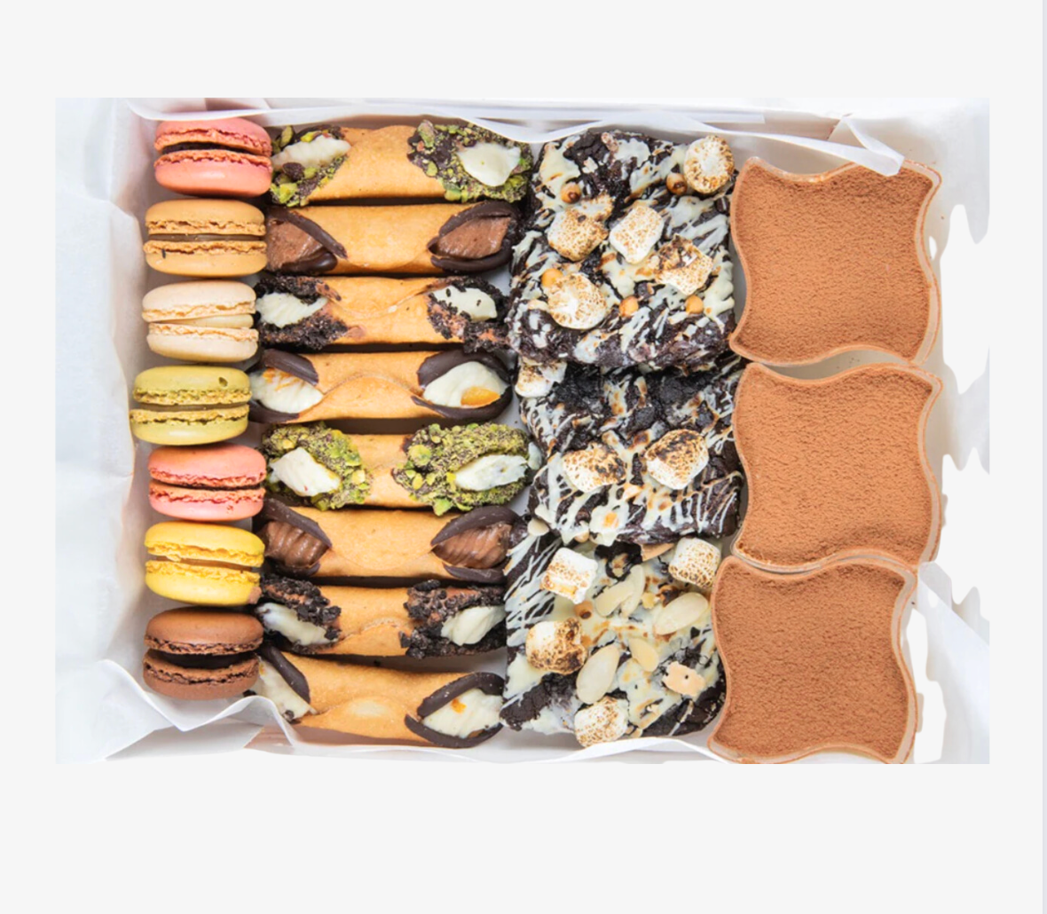 Mixed desserts platter