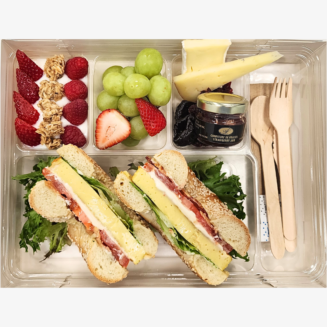 Boîte petit-déjeuner BLT Bagel