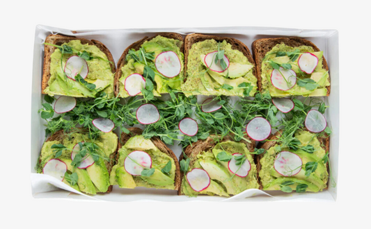 Avocado toast platter
