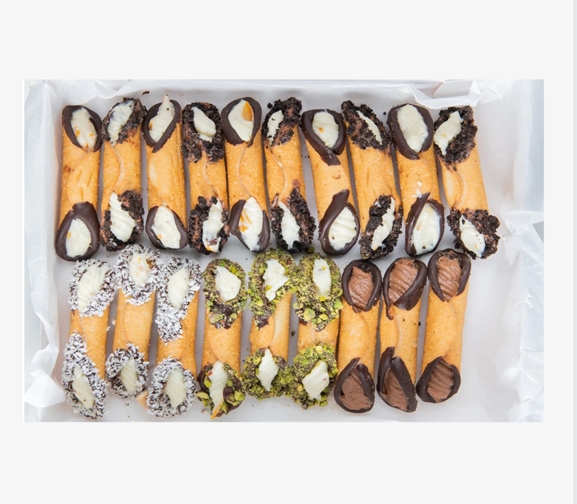 Cannolis platter